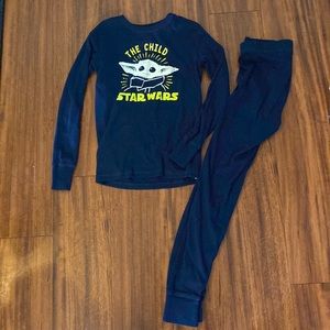 Gap The Child Grogu Glow in the dark PJ set